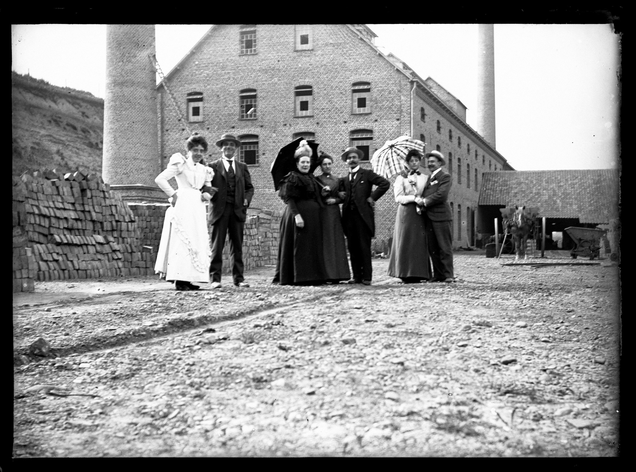 Op het fabrieksterrein van de Belvédère